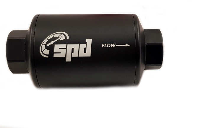 SPD Drivstoff filter compact 10 micron E85 sort/rød