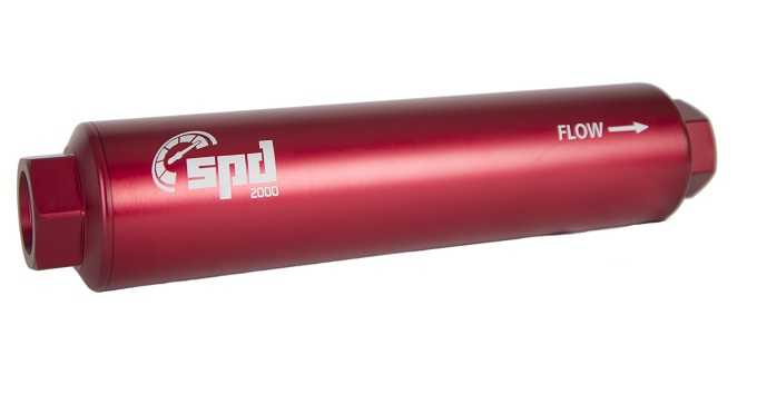 SPD2000 drivstoff filter 10 micron sort/rød