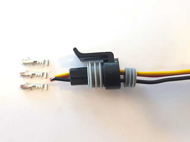 Kontakt 3-pin (til Honeywell sensor)