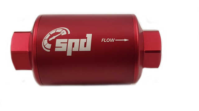 SPD Drivstoff filter compact 100 micron E85 sort (pre-filter) sort/rød